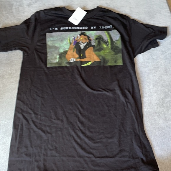 The Lion King Scar Short Sleeve Top Disney Villain - Picture 2 of 3